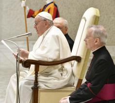 Paus Franciscus tijdens de algemene audiëntie van woensdag 10 augustus 2022 © VaticanMedia