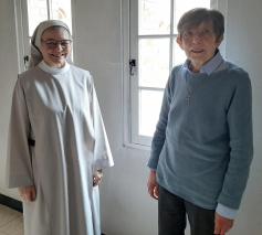 Zuster Ria Vander Schaeven en zuster Lieve Deseure 