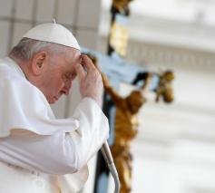 Paus Franciscus tijdens de algemene audiëntie van woensdag 8 maart 2023 © VaticanMedia