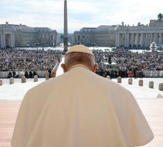 Paus Franciscus tijdens de algemene audiëntie van woensdag 3 mei 2023 © VaticanMedia
