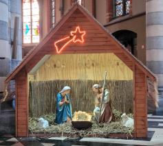 Kerstkribbe in de kerk van Mijlbeek © Pieter Stevens