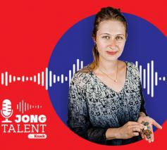 Podcast 'Jong Talent' met Lindsy Desmet. © Anneleen Van Kuyck