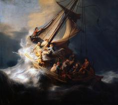 Rembrandt, storm op het meer 