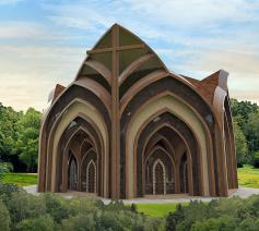 Het ontwerp van de kathedraal © Creatos Arquitetura 