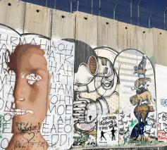 De Israëlische muur in Bethlehem © UN News/Reem Abaza