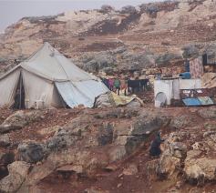 Kamp met Syrische vluchtelingen © Caritas Internationalis/Myriam Mahler