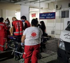 De medische centra in Beiroet raken overspoeld © Caritas Libanon