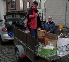 Ophaling goederen solidariteitstafel 2023 © Pastorale zone Leuven aan de Dijle