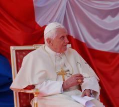 De emeritus paus Benedictus XVI © Philippe Keulemans