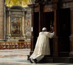 “Iedereen is wel eens fout en heeft nood aan Gods verzoening … zelfs de paus!” © Pinterest