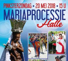 Pinksteren 2018, Mariaprocessie Halle in teken van 750 jaar Mariastad 