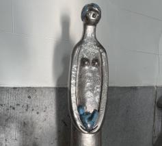 Adventsmaria, naar een ontwerp van Jaklien Broekaert (tentoonstelling kerk Dworp jaarmarkt 2024).  © jh