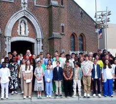 Vormelingen vieren feest in de Sint-Agathakerk 2024 © Pastorale zone Leuven aan de Dijle