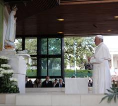 Paus Franciscus bij O.-L.-Vrouw van Fatima © Santuário de Fátima