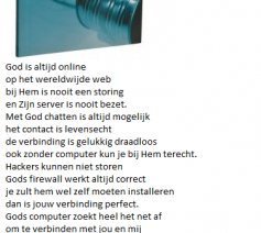 GOD IS ALTIJD ONLINE 