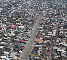 Goma vanuit de lucht © Wikimedia