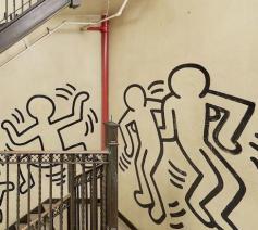 The Grace House Mural van Keith Haring, ca. 1983-1984.  © Artforum/Bonhams