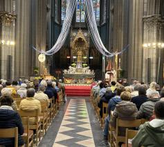 Eucharistie met rector Marc Vantyghem © bedevaarten