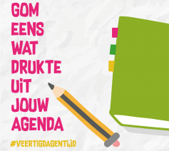 Gom eens wat drukte uit je agenda © Aagje Van Impe