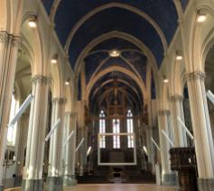De Magdalenakerk wordt verwarmd met infraroodpanelen. 