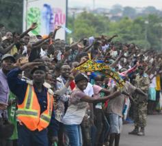 Paus Franciscus kreeg een enthousiast onthaal in de straten van Kinshasa © Vatican Media