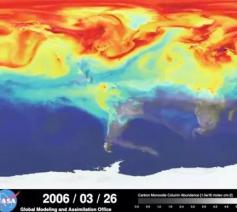 De klimaatopwarming in een model van de Nasa © KathPress