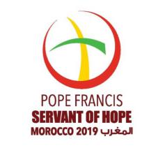 Het logo van het pausbezoek aan Marokko © Vatican Media