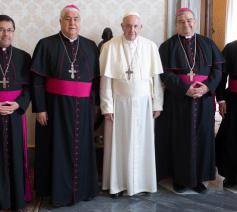 Mexicaanse bisschoppen bij paus Franciscus © Vatican Media