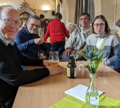 Nieuwjaarsreceptie 2023 in Geertruihof - genieten van het gemoedelijk samenzijn © Pastorale zone Leuven aan de Dijle