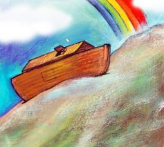 Regenboog boven de ark © Roel Ottow