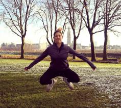 Saskia van den Kieboom, aan het trainen voor een volgende marathon. © Nathalie Hellemans