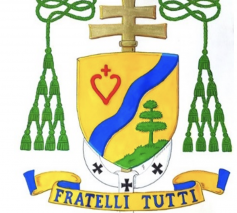 Het Heilig Hart van Jezus op het wapenschild van Mgr. Luc Terlinden is geïnspireerd op dat van de heilige Charles de Foucauld. © RV