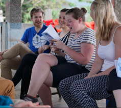 De Vlaamse pelgrims hebben het nog altijd heel erg naar hun zin. © Koen Van den Bossche