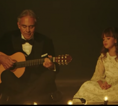 Andrea Bocelli en dochter Virginia © YouTube / Andrea Bocelli 