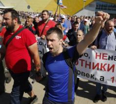 Straatprotest in Minsk © VaticanNews/ANSA