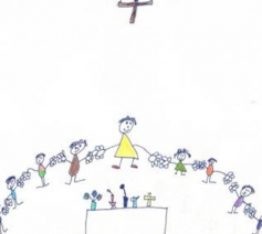 kindertekening eucharistie © Ruben