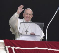 Paus Franciscus tijdens het angelus © Vatican Media