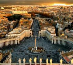 Het Sint-Pietersplein in Rome 