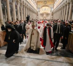 Vesperdienst in Rome met afgevaardigden van de andere christelijke kerken © Vatican Media