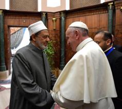 Paus Franciscus en de grootmoeftie van Al Azhar © OSR/SIR