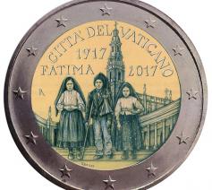 Euromunt voor 100 jaar Fatima © Vaticaanstad