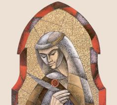 Hadewijch mozaïek, 1989 © Henk Hilterman, St. Bavo kathedraal Haarlem