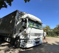 De aankomst van het hulptransport © Vatican Media