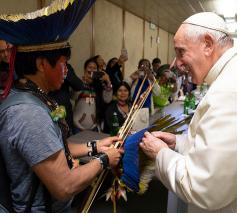 Paus Franciscus sprak vanmiddag een spijtbetuiging uit voor het pijn en leed dat in de residentiële scholen werd aangedaan © Vatican Media