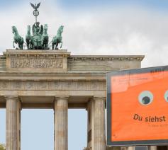 Ook de Brandenburgse Poort staat in het teken van de Kirchentag © DEKT