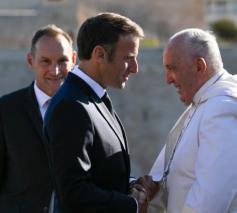 Het gesprek met de paus duurde ongeveer een uur © Vatican Media