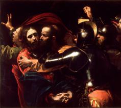 Michelangelo Merisi da Caravaggio, De gevangenneming van Christus, 1602 © Wikimedia Commons