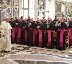 Paus Franciscus ontmoette vanmorgen zijn nuntiussen © Vatican Media