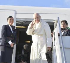 Paus Franciscus vertrekt © WJD Panama 2019