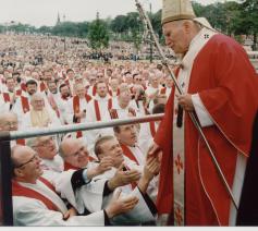 Paus Joannes Paulus II in Koekelberg © IPID